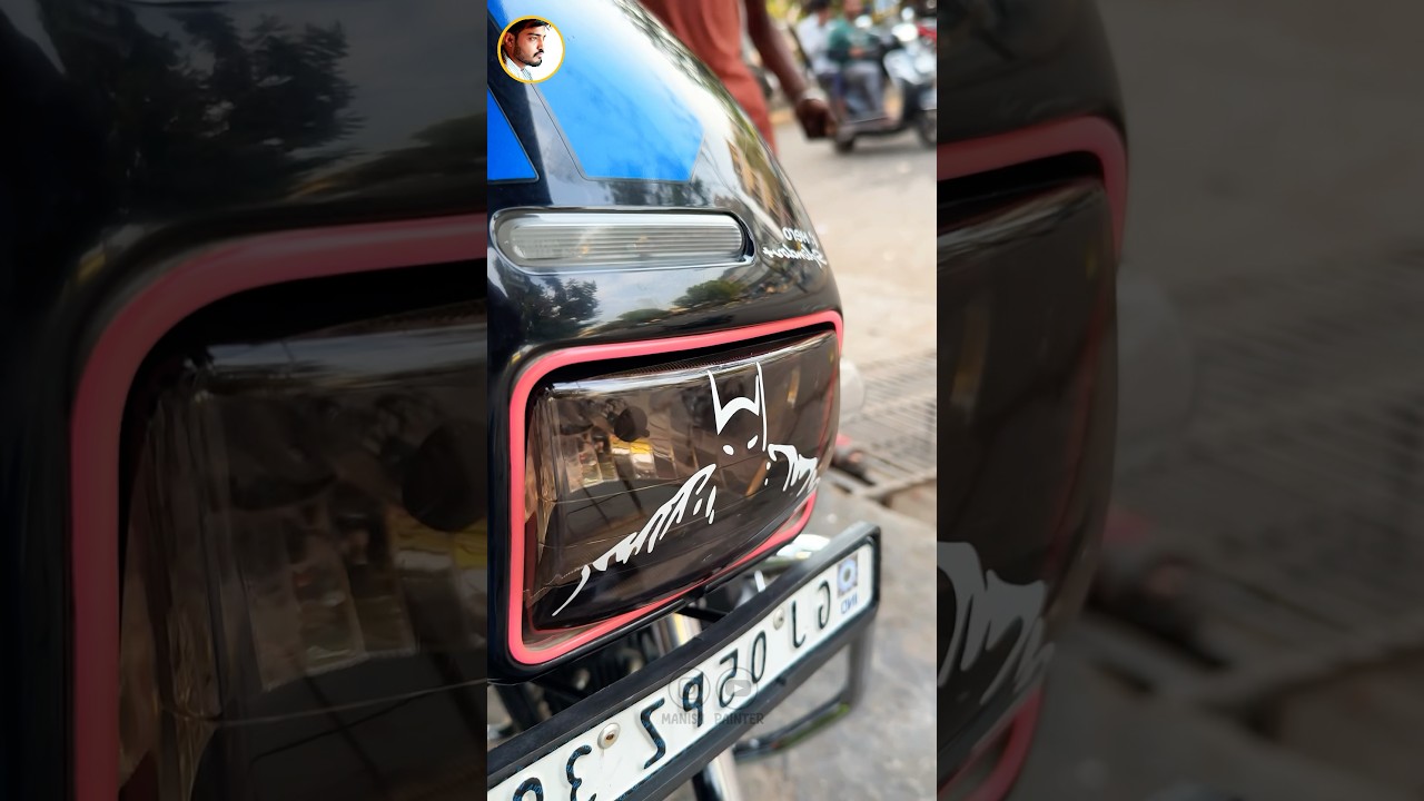 😈 Splendor Head Light Sticker 🚀🔥🔥 #shorts #trending #bikesticker #headlight #radiumsticker