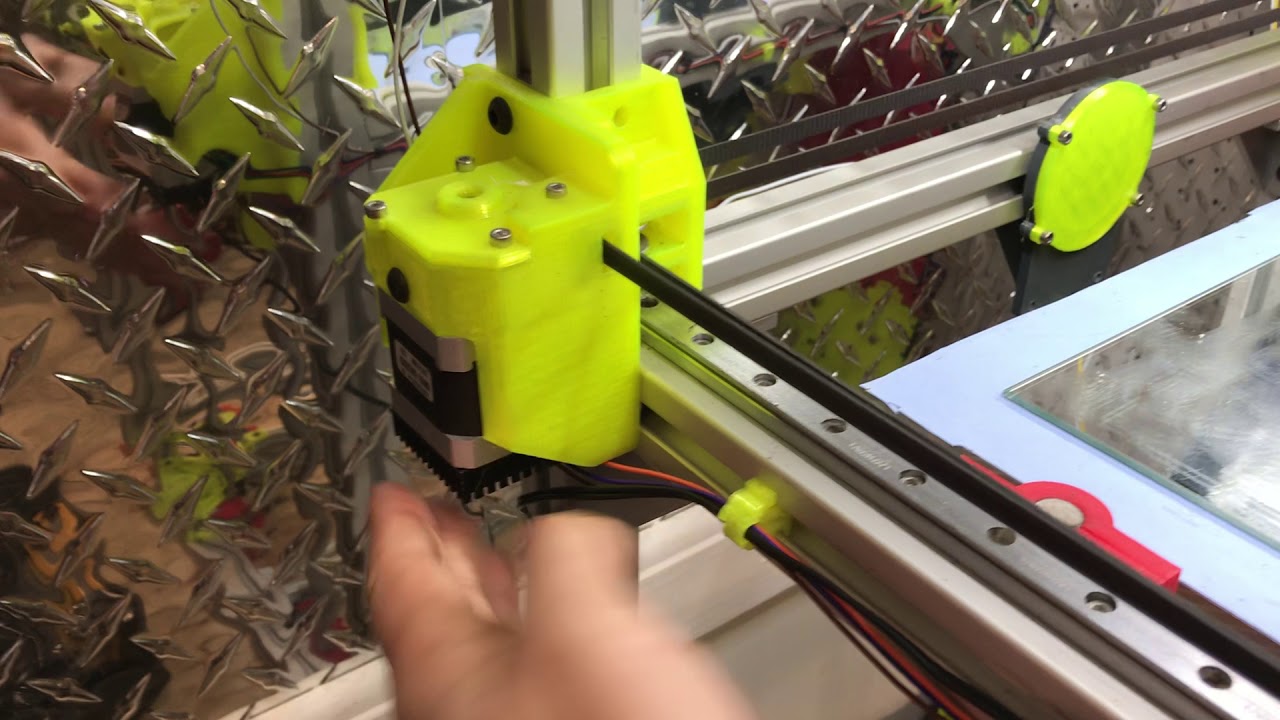 319mm/s on HevORT - CoreXY MGN rail -  Testing Dynamic Acceleration with Duet3D M593 command
