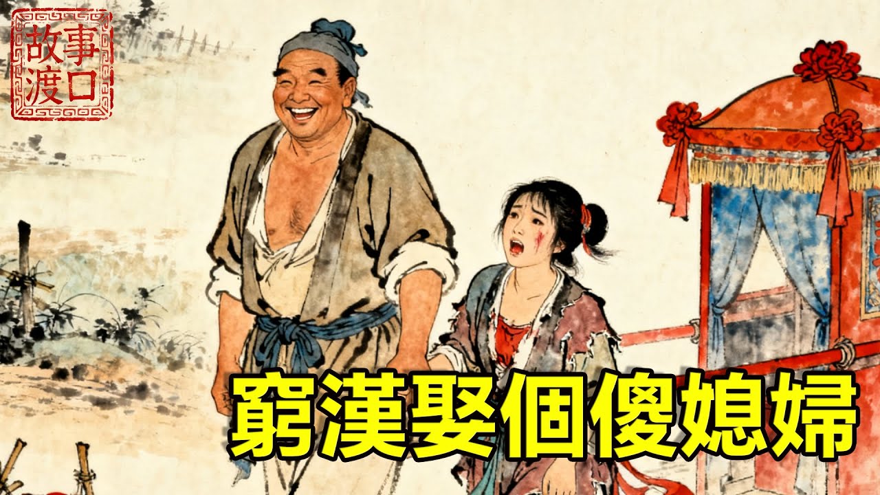 瘋媳婦天生癡傻整日抱破瓦罐，窮漢娶了瘋媳婦被全村恥笑，誰知她竟是活菩薩下凡，家裡旺到不行，打臉了全村人！【故事渡口】#民間故事 #故事分享 #故事