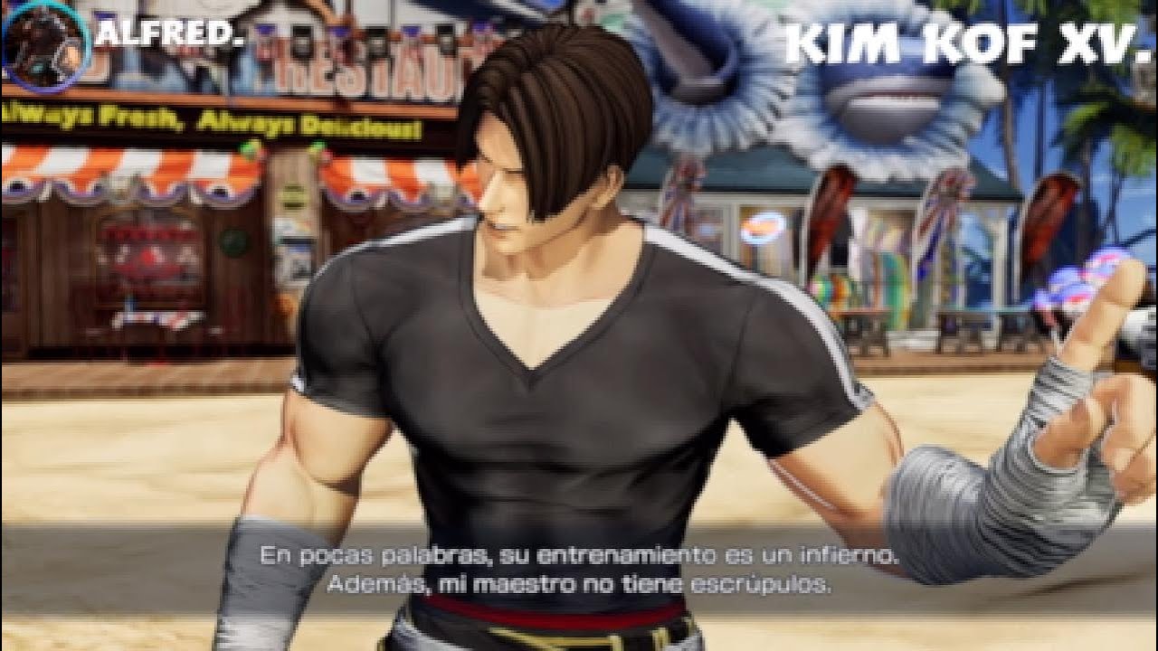 KIM KAPHWAN Kof XV,todos los intros especiales y final historia,The king of fighters XV.