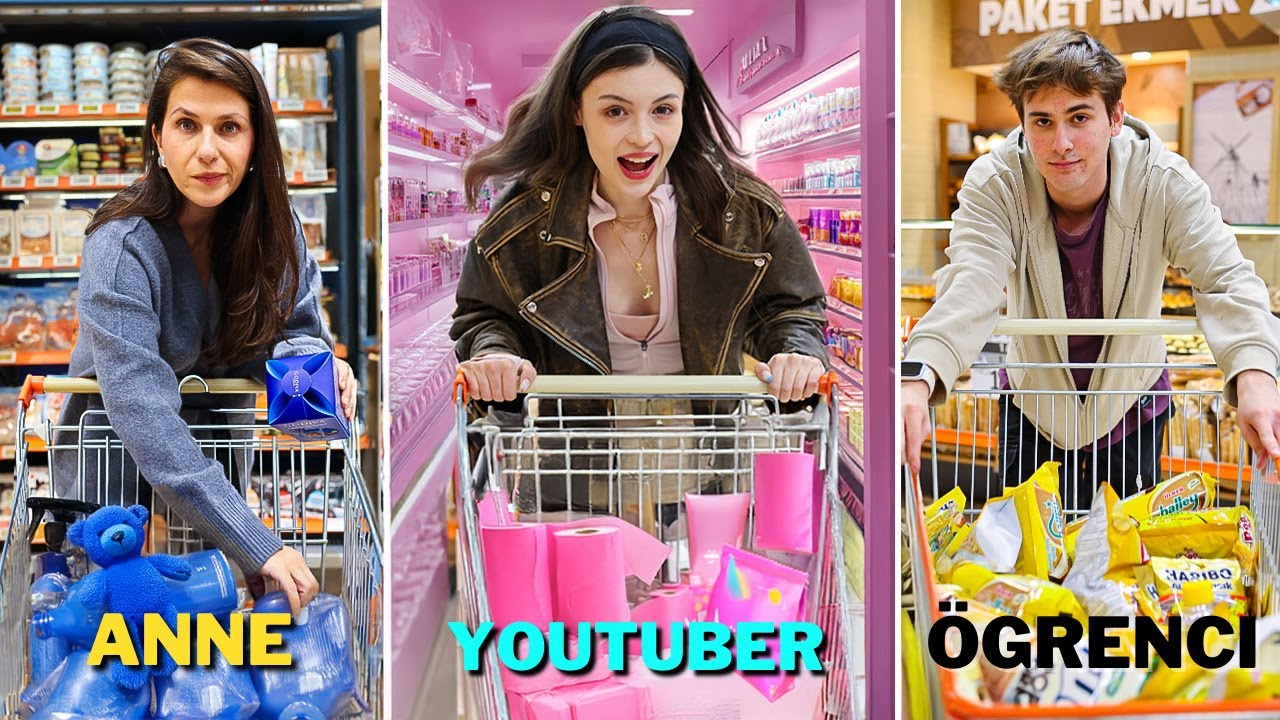 SUPERMARKET OYUNLARI! (ANNE - YOUTUBER - ÖĞRENCİ)