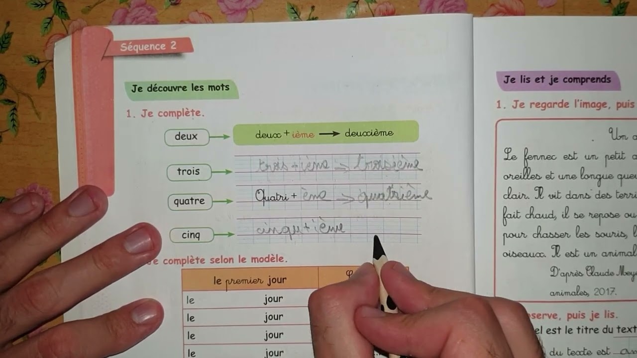 كتاب الانشطة للغة الفرنسية السنة الخامسة ابتدائي الصفحة 20