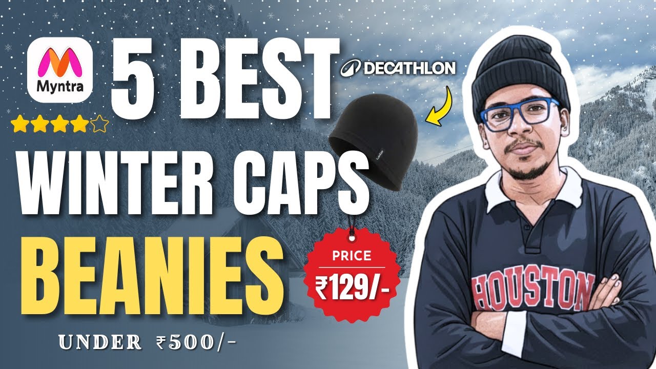 5 Best Winter Beanie Caps for MEN | Under ₹500/- Only | Myntra Cap Haul | Raw Fashion Code |