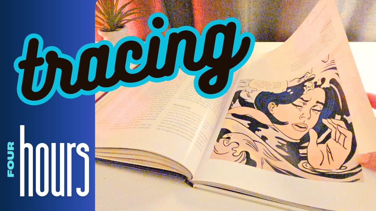4 Hours of Book Page Turning with Tracing for Sleep, Study & Relaxation - No Talking
