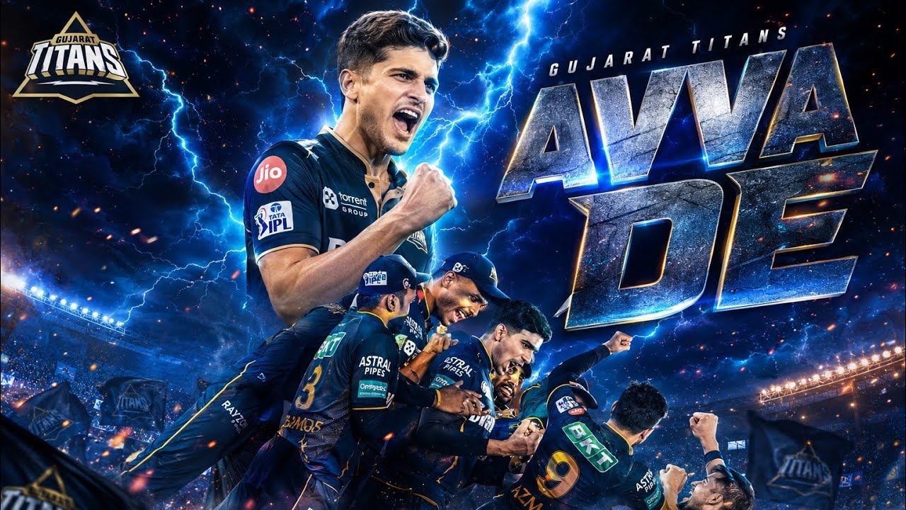 AVVA DE 🔥 Gujarat Titans Anthem Rap 2026 | Shubman Gill x GT IPL Motivation Song | Goosebumps Rap