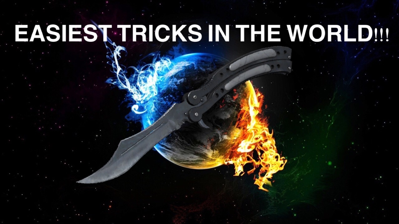 EASIEST BUTTERFLY KNIFE TRICKS IN THE WORLD!!