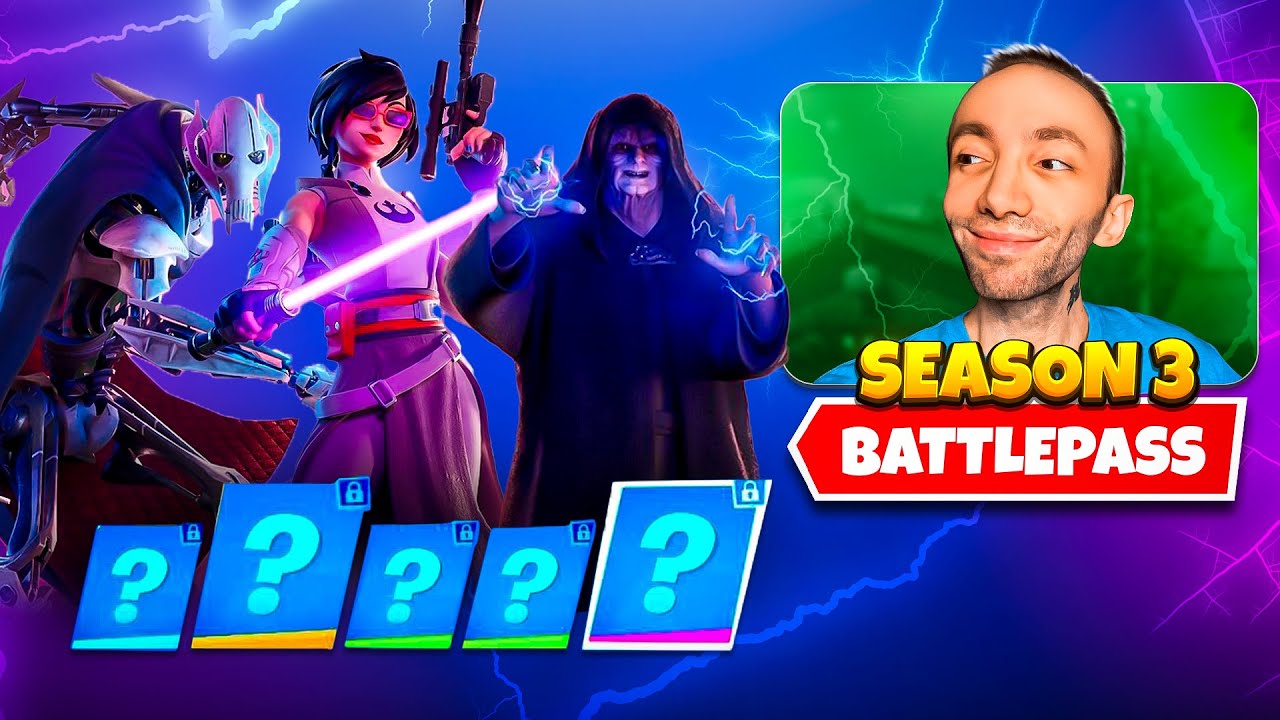 Fortnite Chapter 6 Season 3 Battle Pass 😲 بتل پس مینی سیزن استار وارز فورتنایت