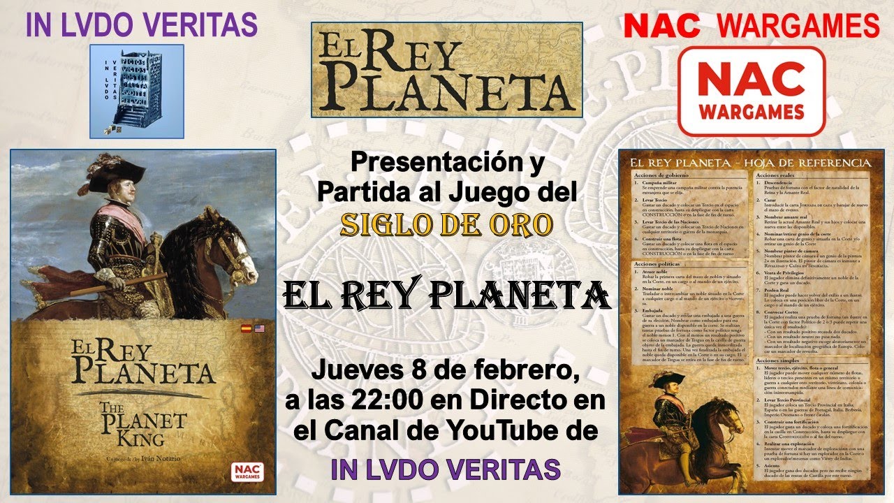 El Rey Planeta de NAC Wargames. Partida en Directo