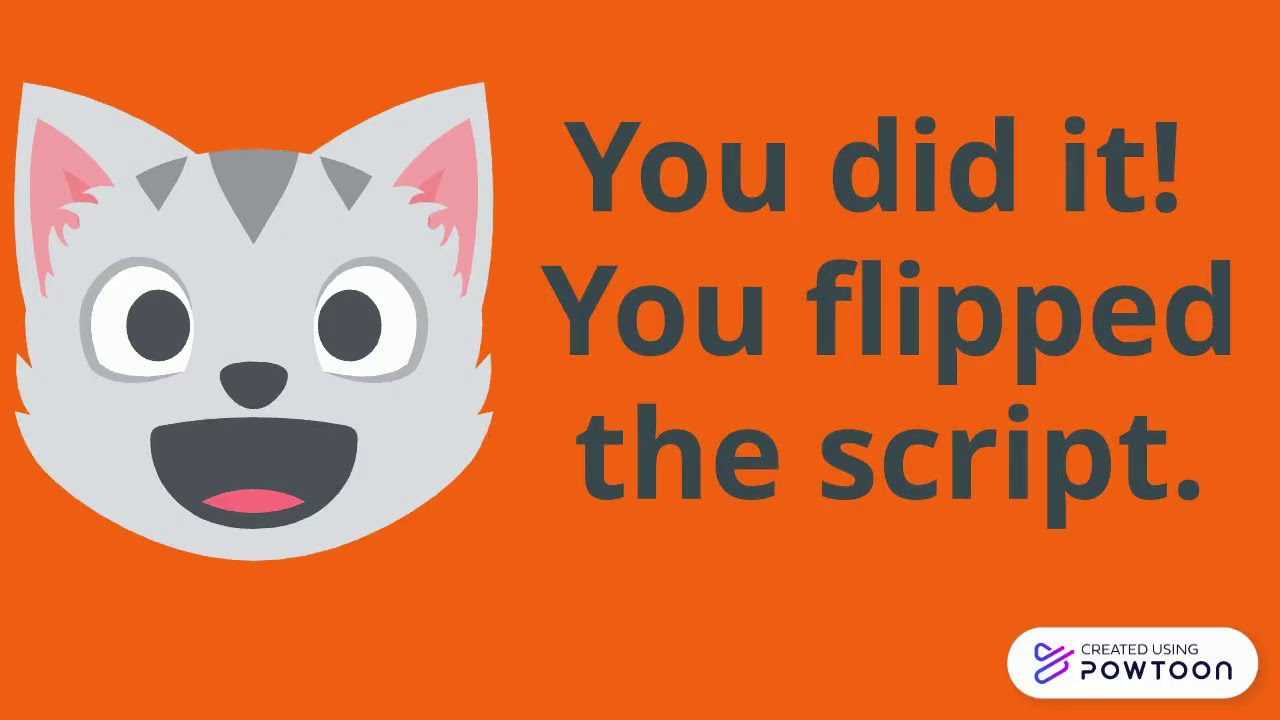 Flip the script- Changing a question into a statement