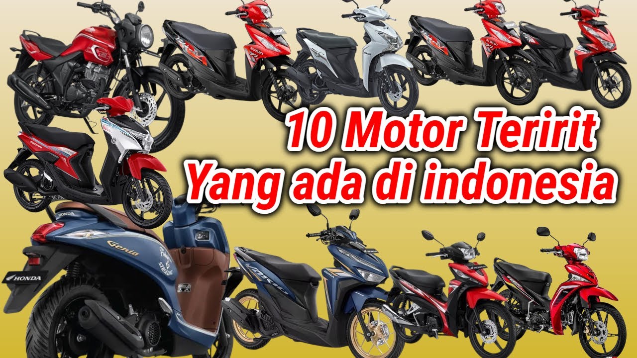 10 motor Paling irit yang dijual di indonesia !! No 3 gak nyangka seirit itu !!