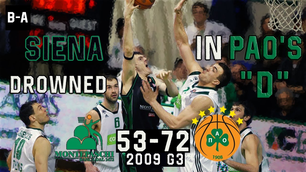Road to Berlin | Siena DROWNED in Panathinaikos' DEFENSE | Siena-Panathinaikos 53-72 | 2009 PO G3