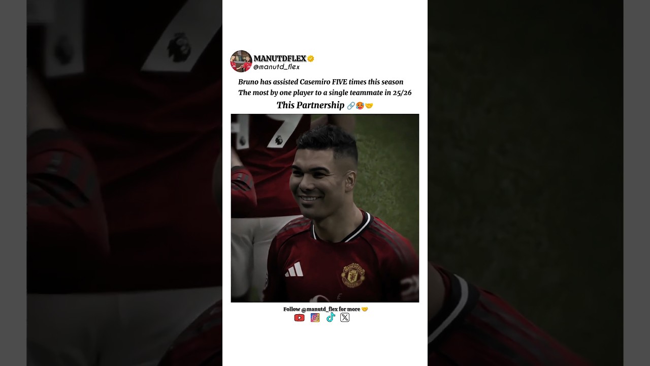 All Bruno Fernandez Assist to Casemiro This Season; Set Piece 🥵🤝 #manutd #brunofernandes #casemiro