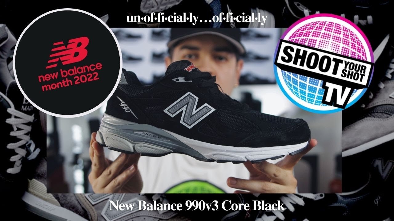 New Balance 990 V3 Black unboxing on foot review! Classics!