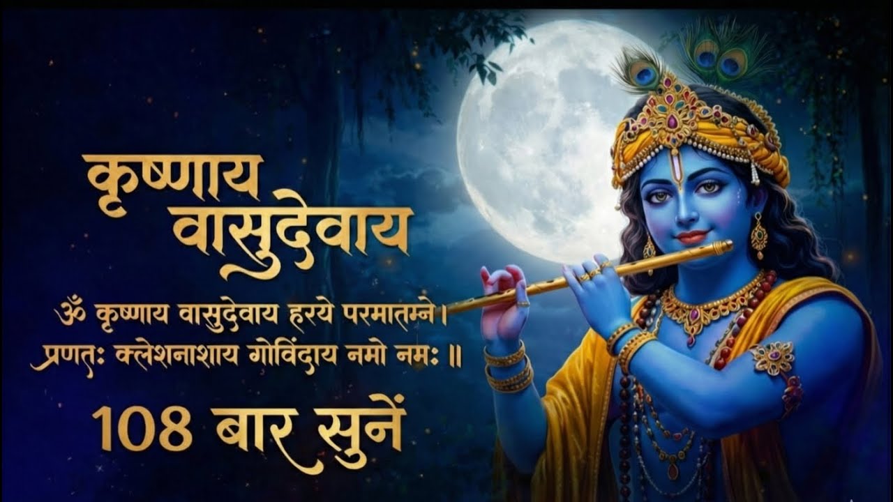 कृष्ण मंत्र 108 बार | जो रोज़ सुनता है उसे कृष्ण कृपा अवश्य मिलती है