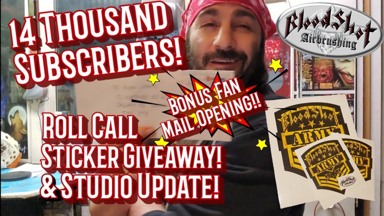 14 THOUSAND Subscriber ROLL CALL Video, Fan Appreciation Sticker Giveaway! & Mail Opening!!