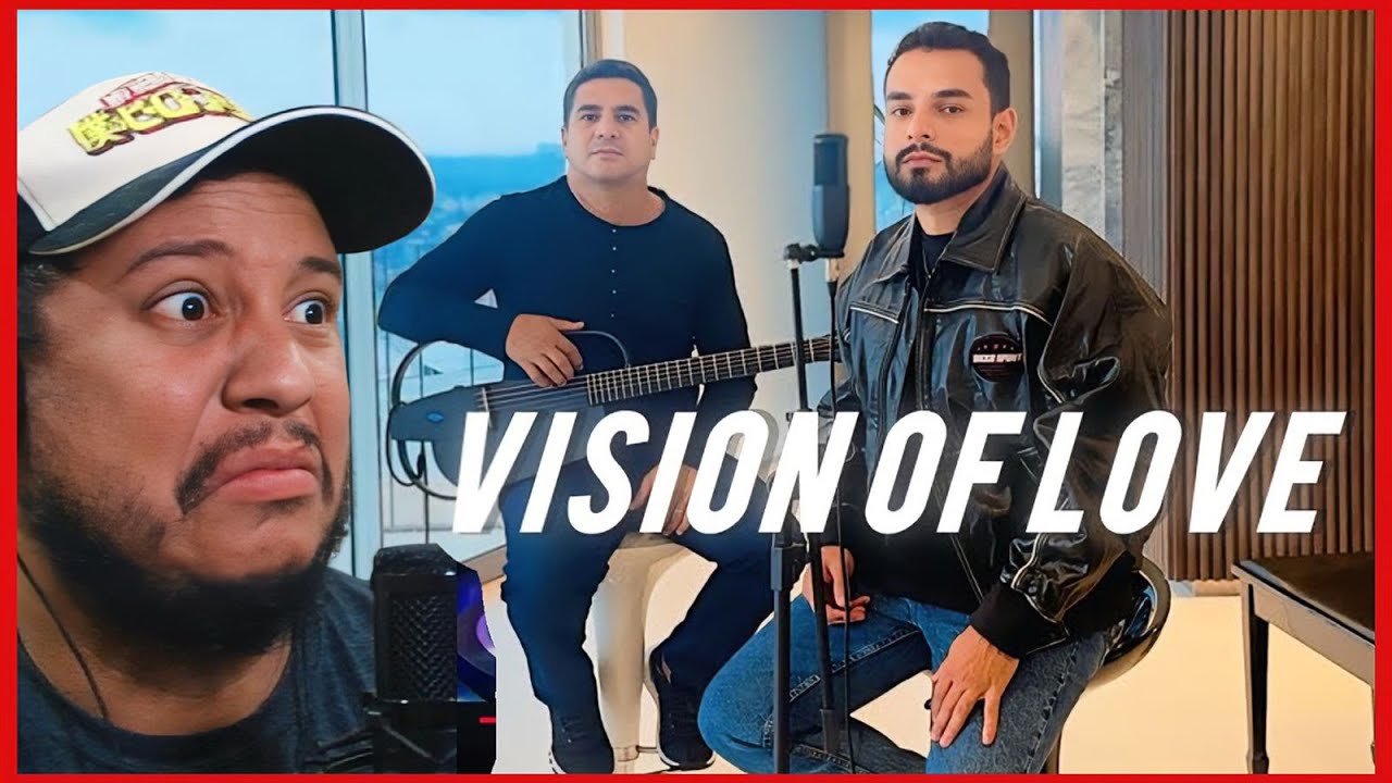GABRIEL HENRIQUE - Vision Of Love (Acoustic Version) VOCAL COACH REACTION