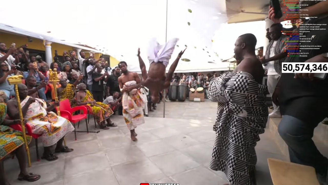 iShowSpeed BACKFLIPS in Front of the King of Ghana 💀😂