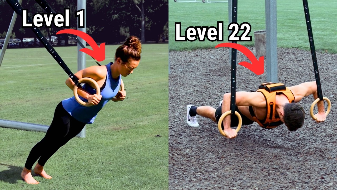 22 Liegestütz Varianten, die immer schwerer werden (Level 1–22)