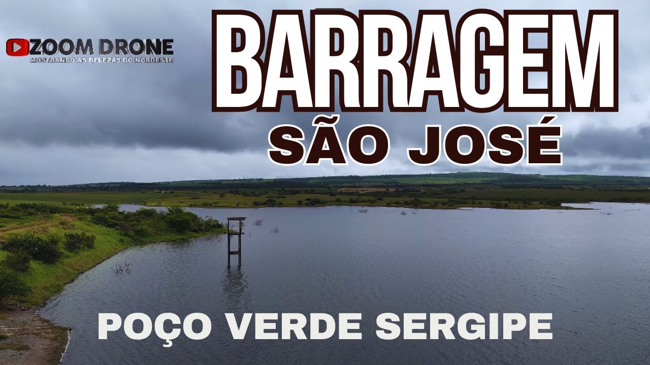 DRONE MOSTRA BARRAGEM SÃO JOSÉ EM POÇO VERDE - SERGIPE