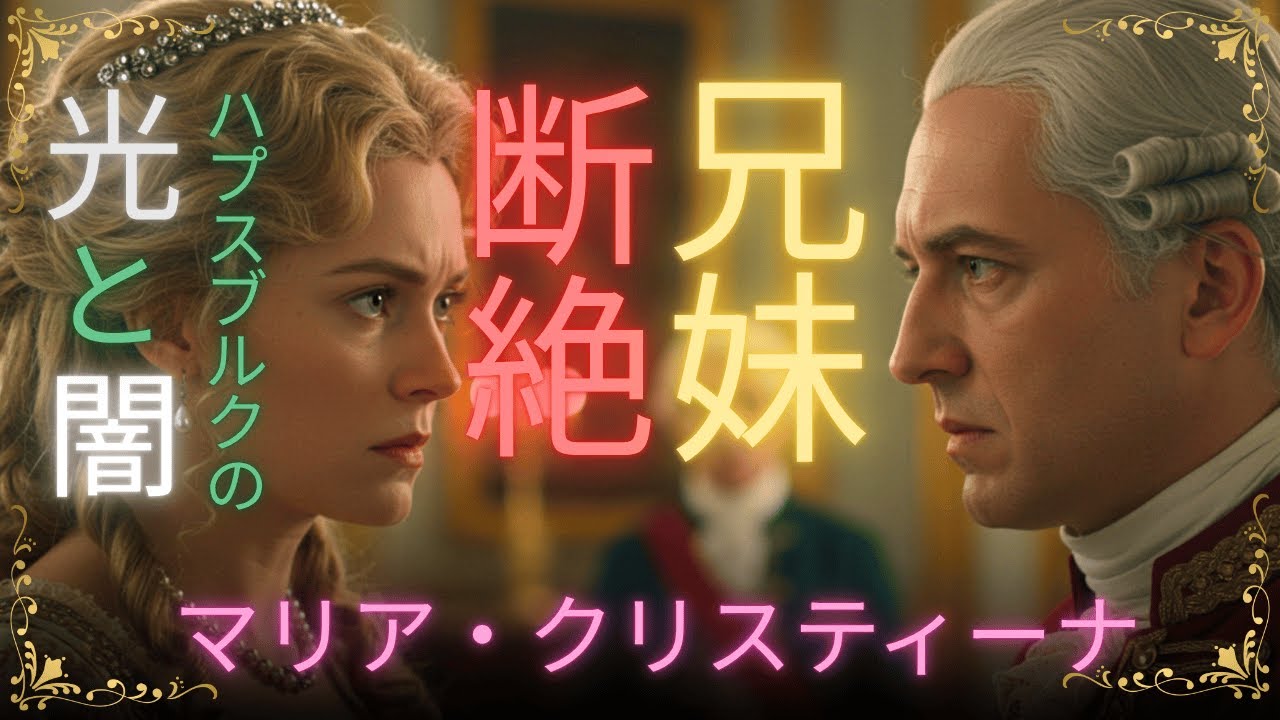 女帝に最も愛された皇女「マリア・クリスティーナ」と兄ヨーゼフ2世との壮絶な確執