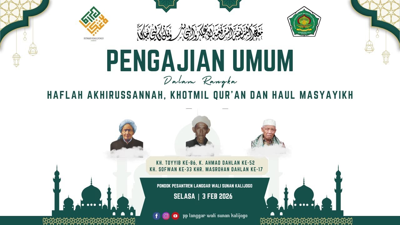 [🔴LIVE] PENGAJIAN UMUM HAFLAH AKHIRUSSANNAH KHOTMIL QUR'AN PP. LANGGAR WALI SUNAN KALIJOGO