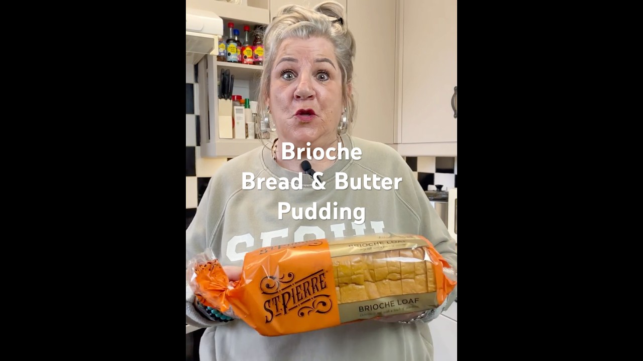 Brioche Bread & Butter Pudding #recipe #food #baking #easyrecipeforbeginners #custard #budgetfood