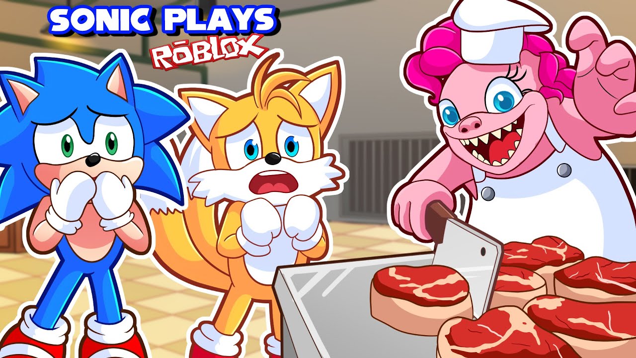 🦔 ESCAPE SCARY PONY FACOTRY WITH TAILS! | Sonic Plays Roblox Mega Escape Pony Factory
