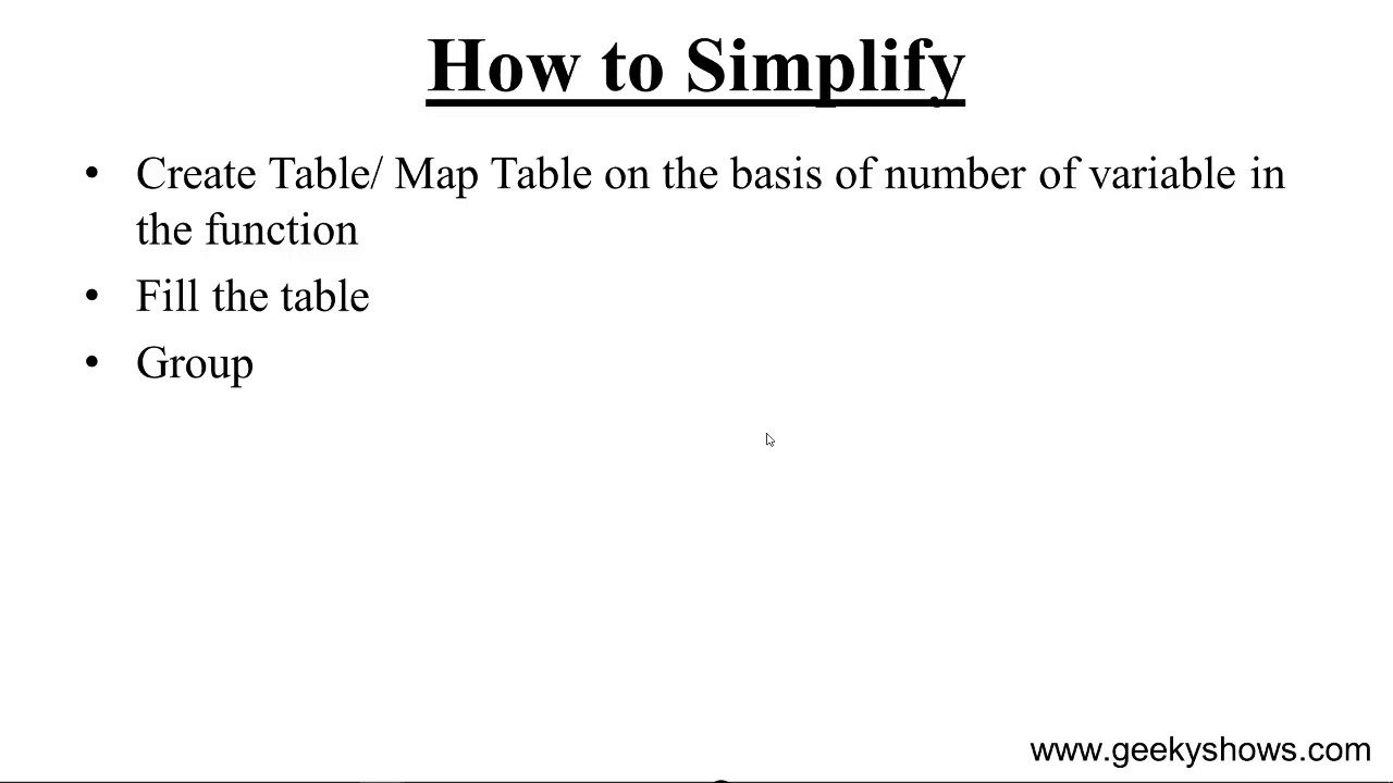 K Map or Karnaugh Map (Hindi)