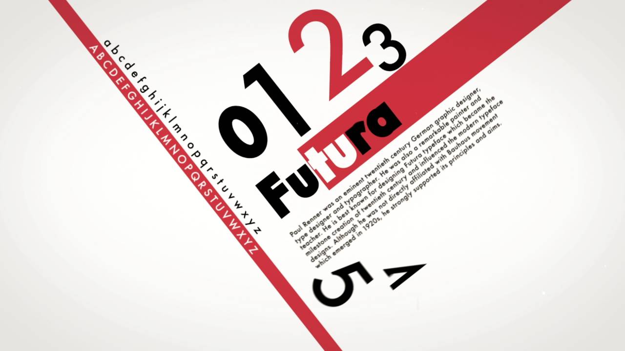 Futura Typography Poster Animation