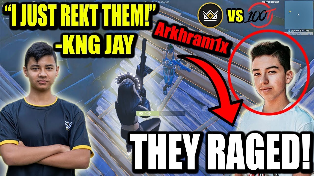KNG JAY DESTROYS 100T ARKHRAM1X! (4V4 WAGERS)