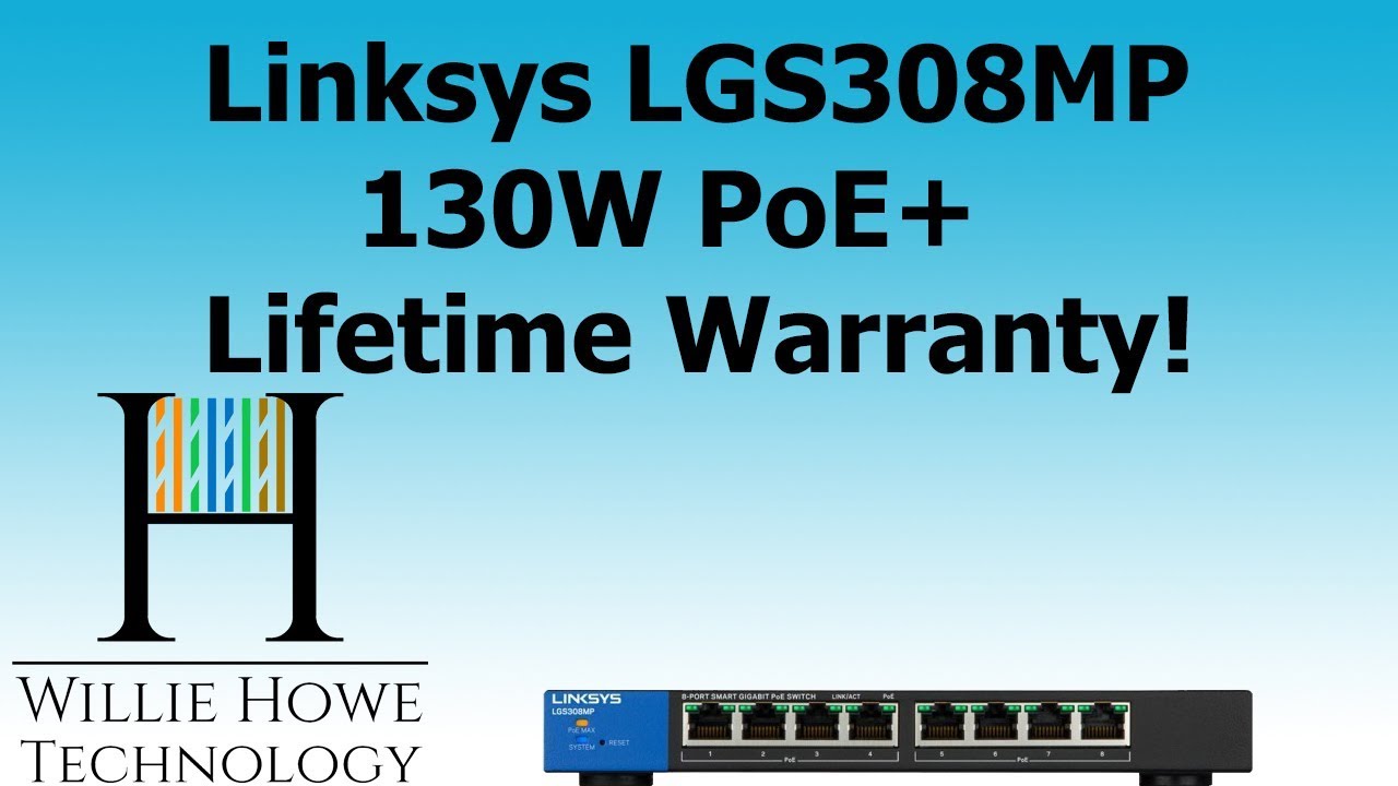 Linksys GS308MP 8 Port 130W PoE+ Switch