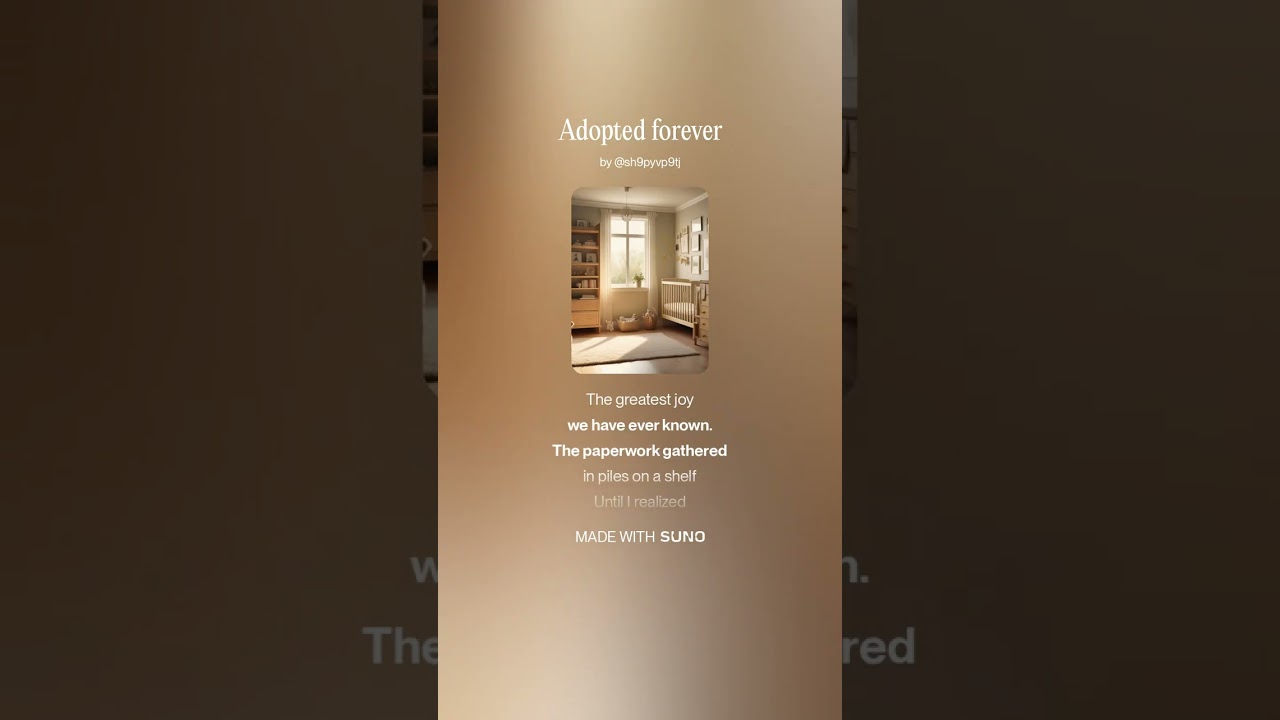 Adopted forever #Adoption #AnsweredPrayer #ChristianMusic #PraiseAndWorship #ChurchMusic #Jesus