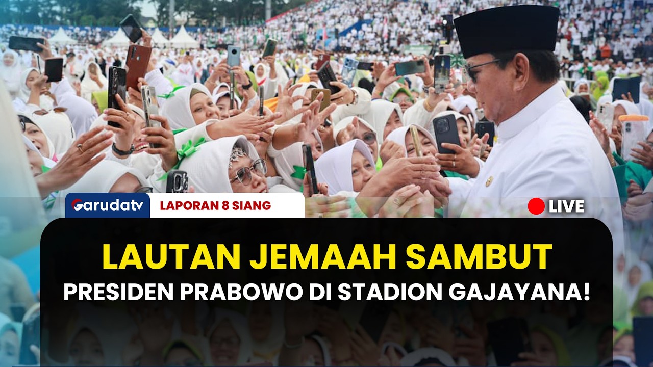 Lautan Manusia di Malang! Presiden Prabowo Hadiri Mujahadah Kubro Satu Abad NU di Stadion Gajayana