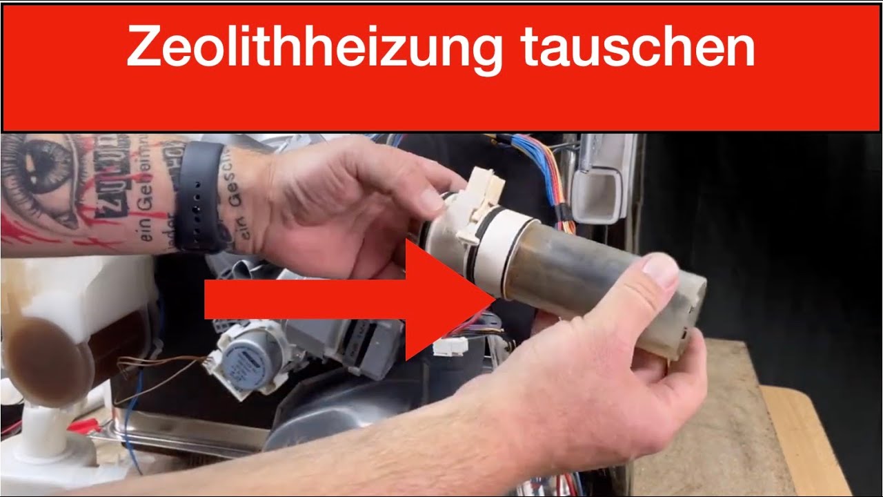Zeolith Heizung defekt - Bosch, Siemens und Neff Geschirrspüler Glasheizkörper tauschen - so geht es