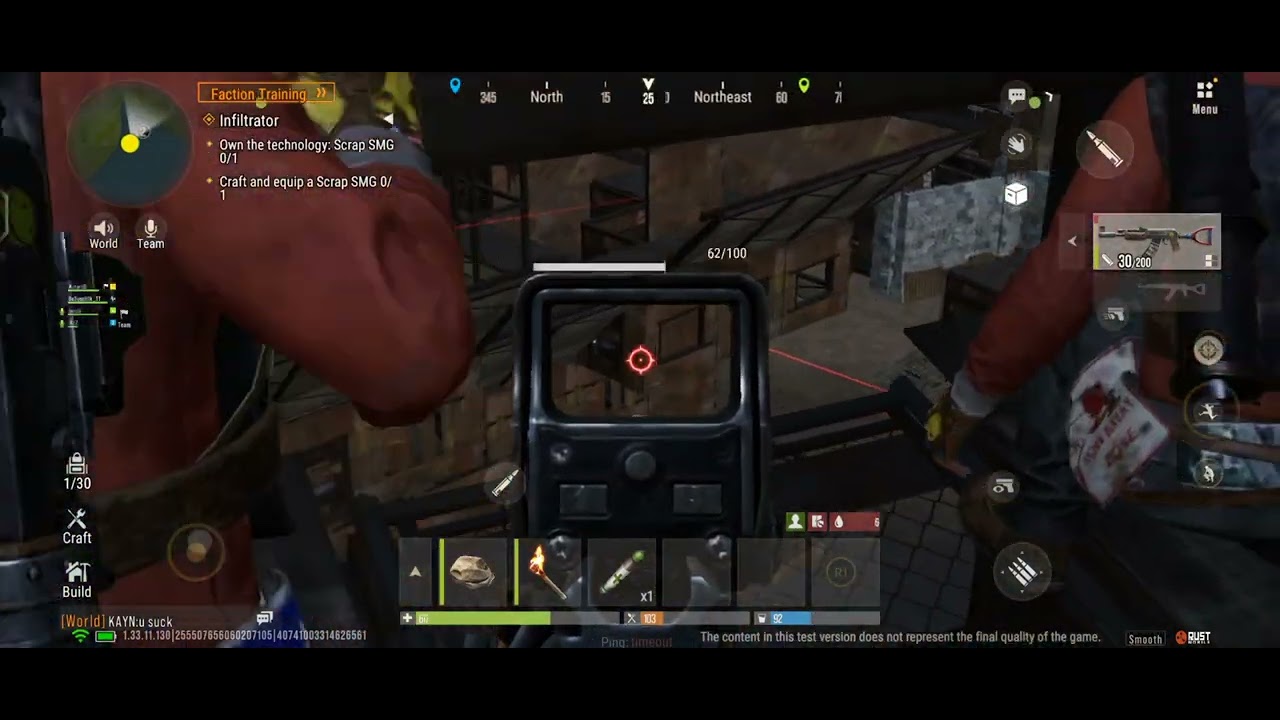 Баг Rust Mobile на строительство во время рейда