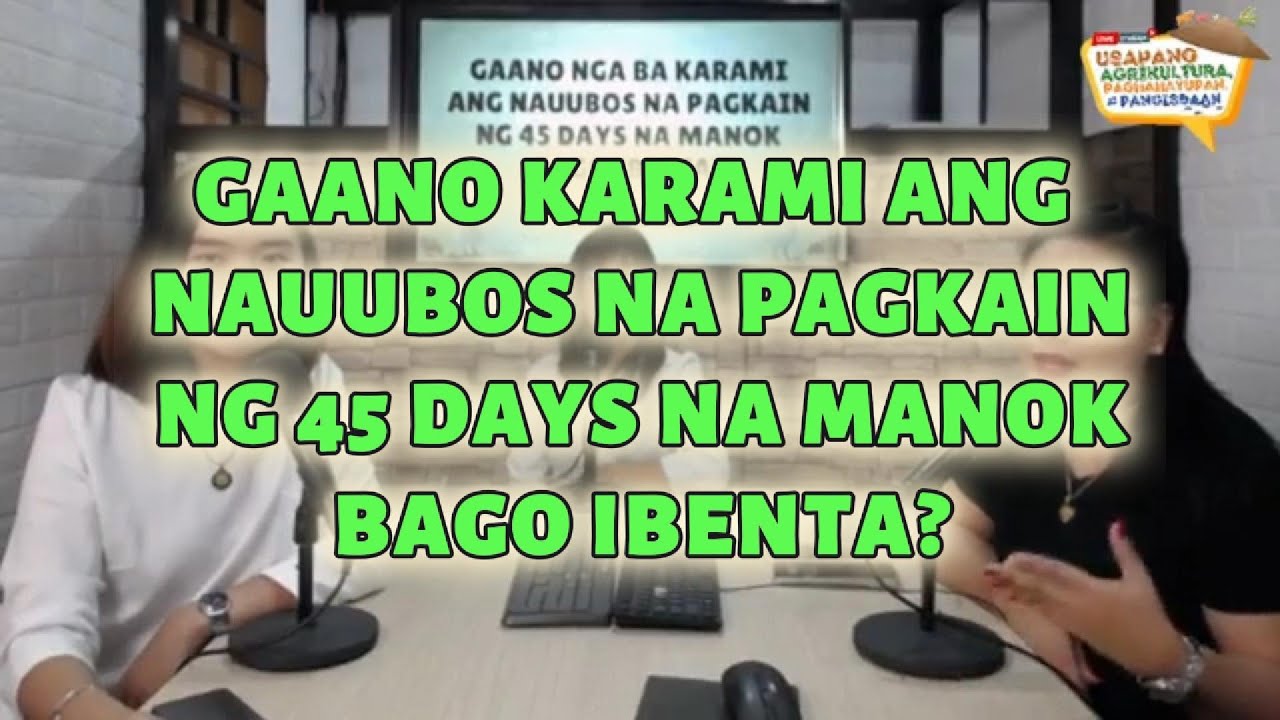 Gaano Karami ang Nauubos na Pagkain ng 45 Days na Manok Bago Ibenta?