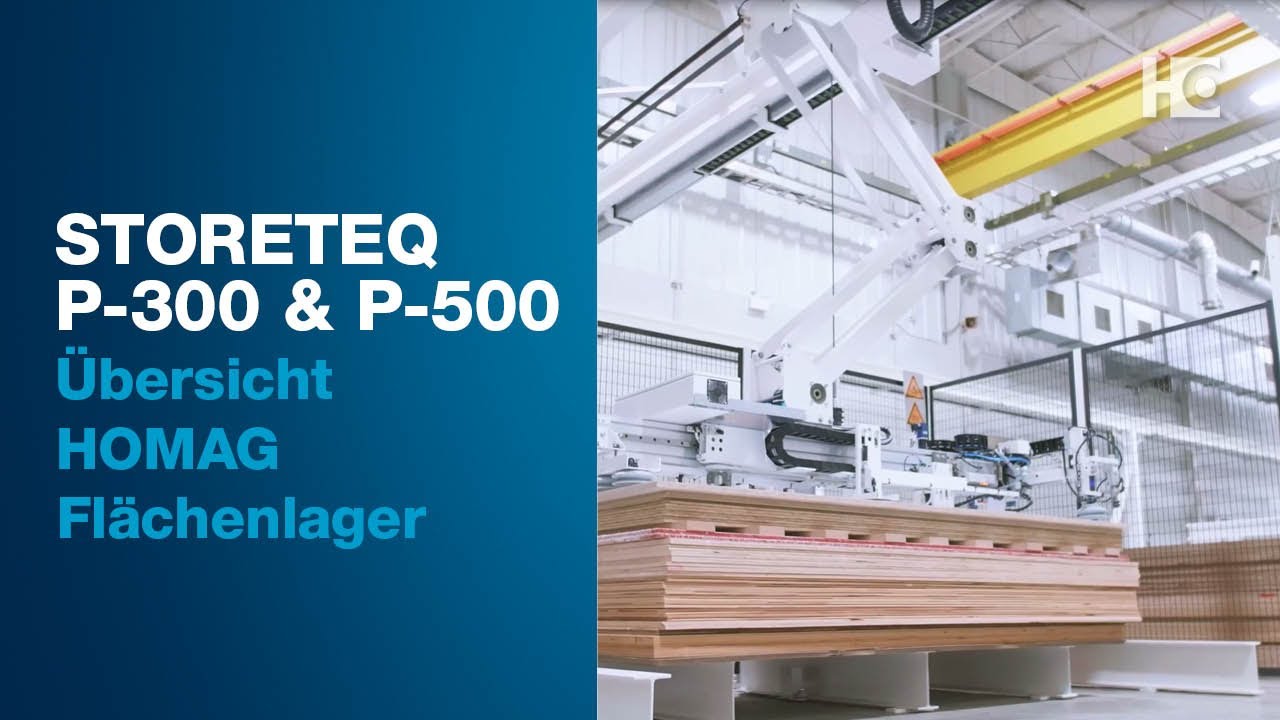 HOMAG Flächenlager STORETEQ P-300 und P-500