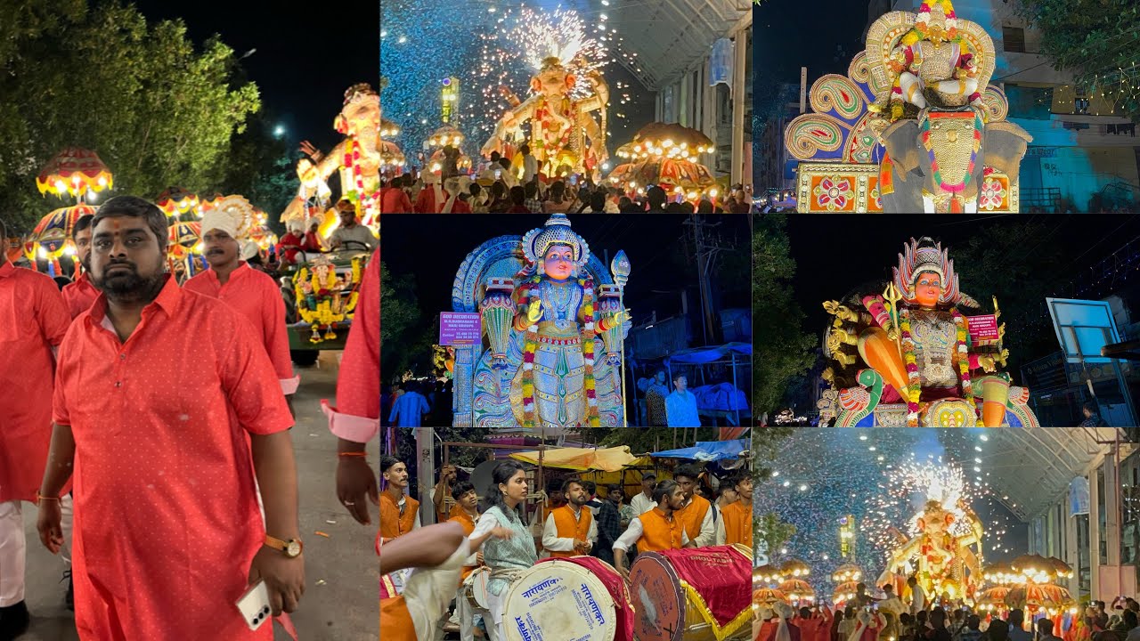 Balkampet ka Raja grand Shobha Yatra 2024 | Balkampet ka Raja  Nimajjanam 2024 (organiser)babu Anna