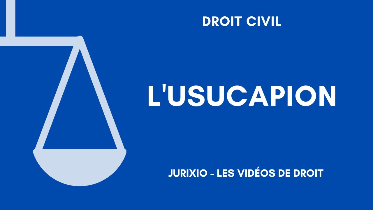 L'usucapion