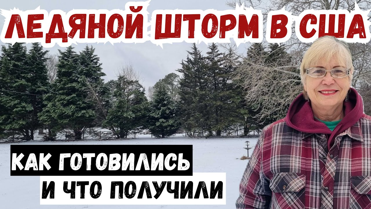 Ледяной шторм в США. Как готовились - что получили. Американская деревня.  Ожидание и реальность.