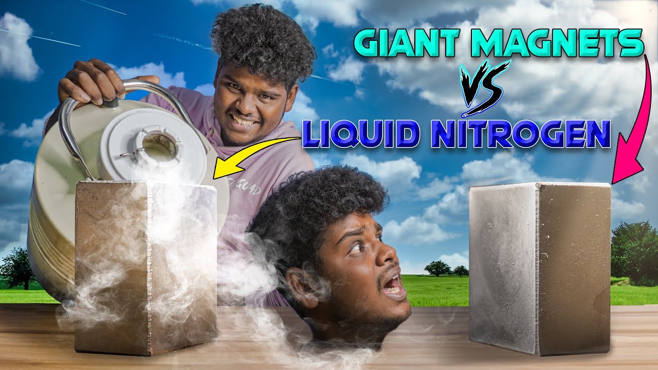Don't Mix Super Magnet With  Liquid Nitrogen🤯⚠️