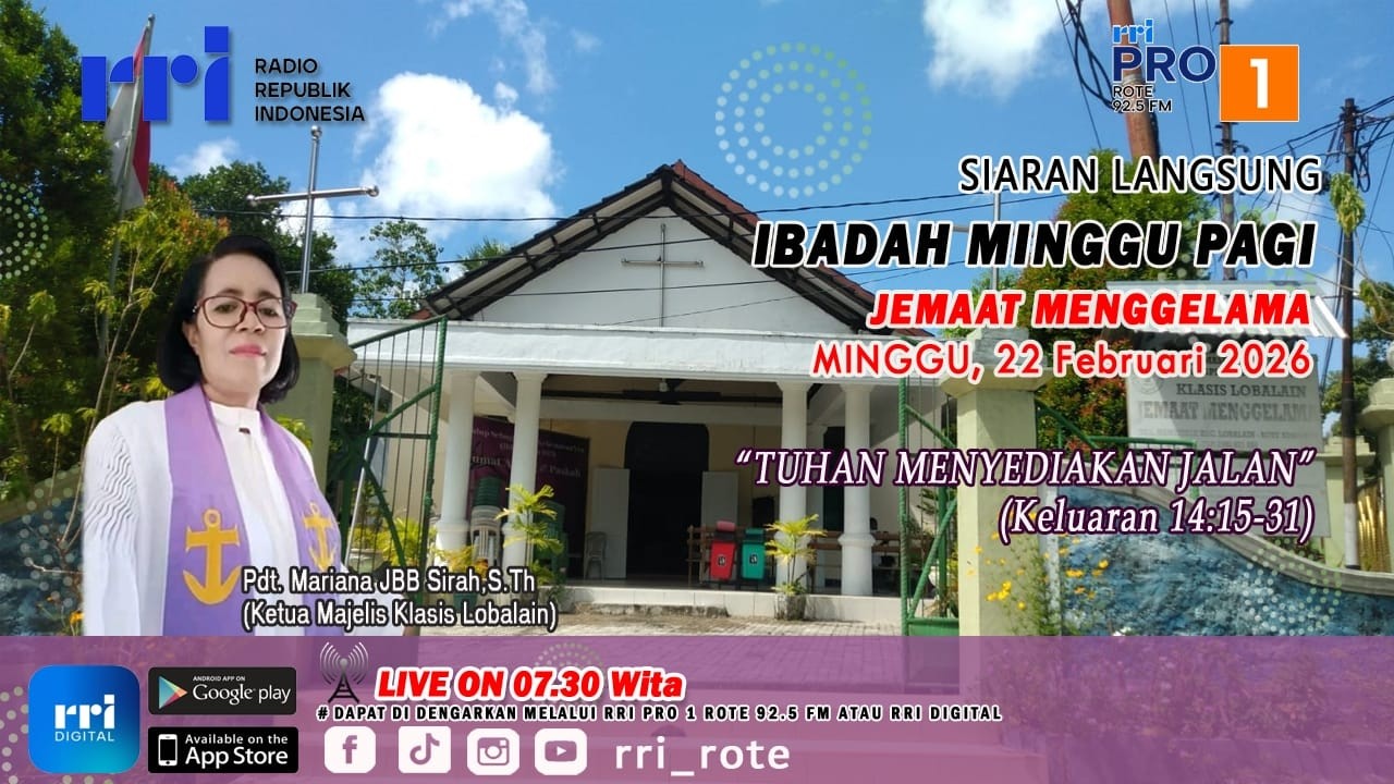 🔴 LIVE : Ibadah Minggu Jemaat GMIT Menggelama | Minggu 22 Februari 2026