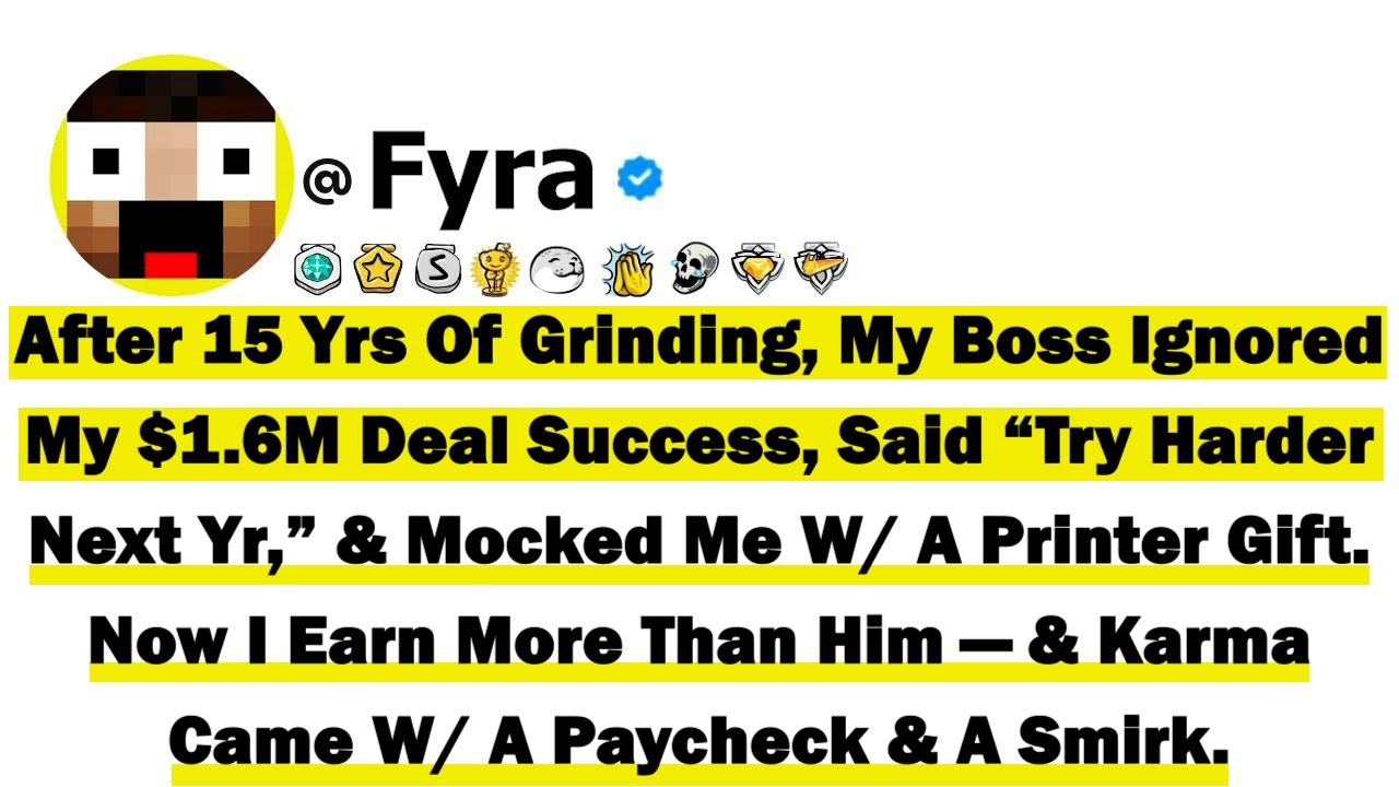 After 15 Years Of Grinding, My Boss Ignored My $1.6M Deal Success, Said “Try Harder Next Year