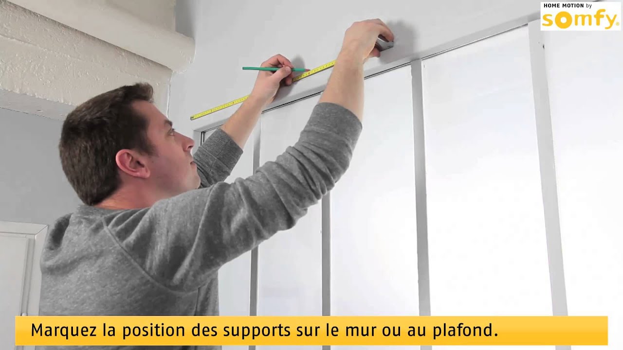Comment installer le moteur Glydea ultra silencieux pour rideaux ou voilages | Somfy