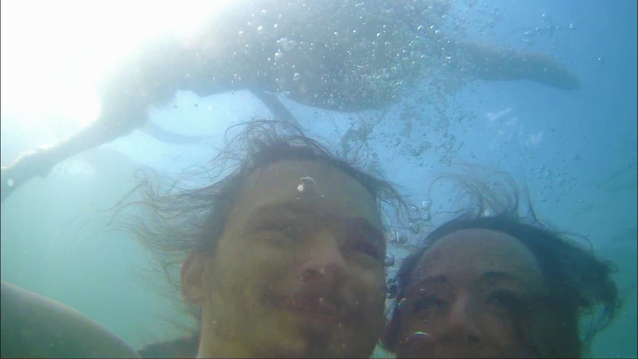 Schwimmen mit Yuna im Waidsee