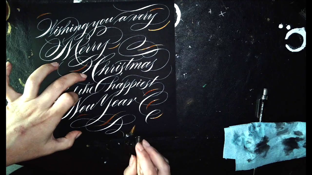 Christmas greeting in calligraphy 2020