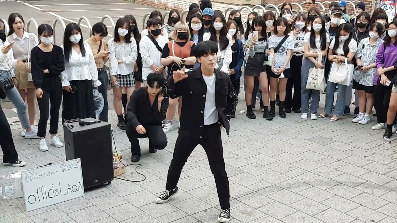 20220505 hongdae busking 홍대 댄스팀 (전 DOB멤버) 아쿠아(AQA) 버스킹 07 - MONSTA X 몬스타엑스 'GAMBLER'