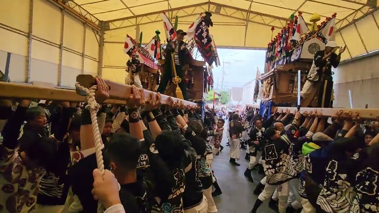 2025年乙島祭り土曜日巡行 光南工業所 三艘
