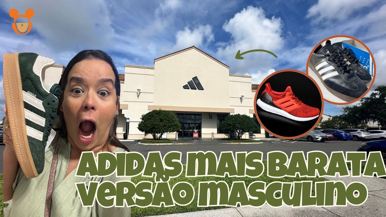 Tour na ADIDAS Mais Barata de Orlando 👟 | Versão TÊNIS MASCULINO