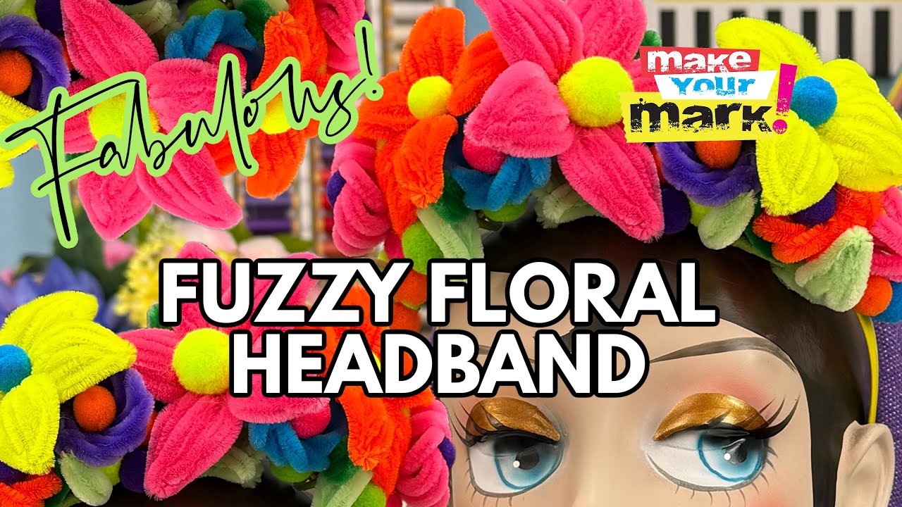 Fabulous Fuzzy Floral Headband